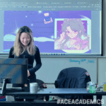 Student in an Academic Workshop presenting 02