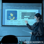Student in an Academic Workshop presenting